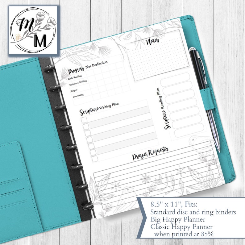 Weekly Faith Planner Page Printable fits Big Happy Planner Etsy