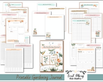 Gardening Journal, Printable 38 Pages Garden planner, Gift for Gardener, Garden Tracker, Plant Tracker