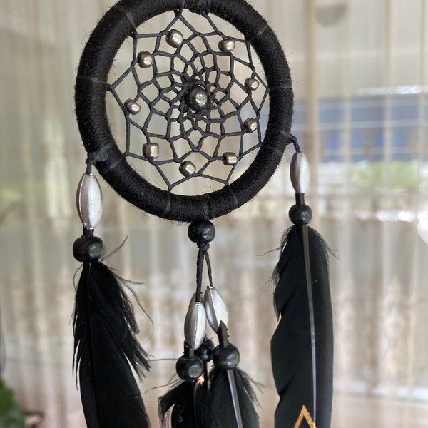 Dreamcatcher Black Etsy