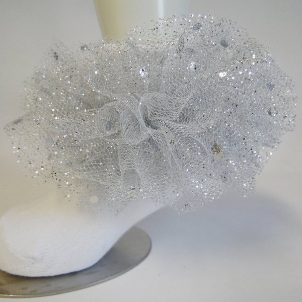 Sheer Sock Warmer - Silver