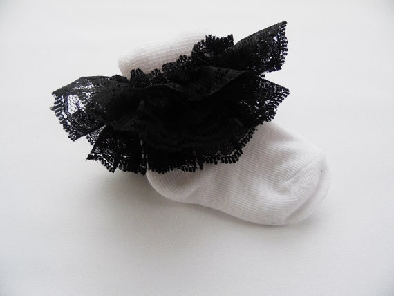 black ruffle socks for toddlers
