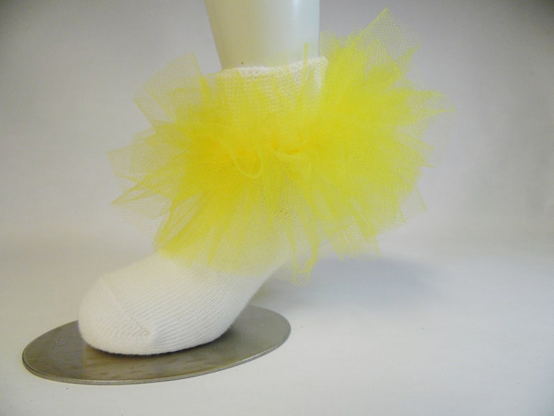 Yellow /& White Tutu Socks