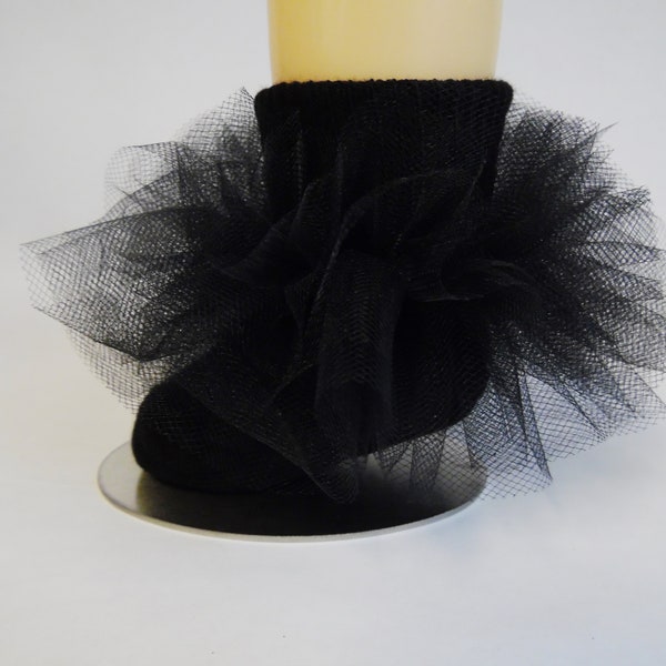 Black Tulle Tutu Socks