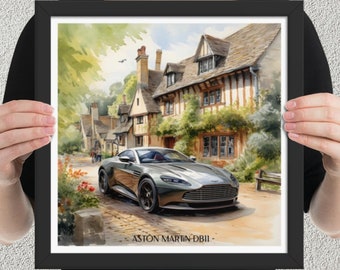 Aston Martin DB11 Art: Timeless Elegance in Motion - Exclusive Aston Martin Poster for Collectors & Enthusiasts