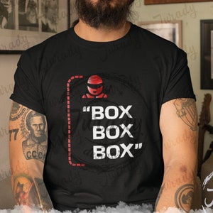 Box Box Box F1 Ferrari Racing T-Shirt,Carlos Sainz e Charles Leclerc Team Shirt Print,Formula 1 One Driver Gift