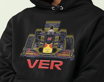 Max Verstappen Hoodie F1 Red Bull Racing Team - Formel 1 Fans halten sich warm Kleidung - Rennwagen #33 Formel Eins - Wir versenden weltweit