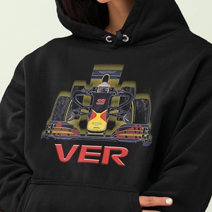 Max Verstappen Formula 1 2022 Shirt Hoodie Racing Uniform Clothes Sweatshirt  Zip Hoodie Sweatpant T-Shirt in Cotton - Black Size (M, L, 2XL, 3XL)