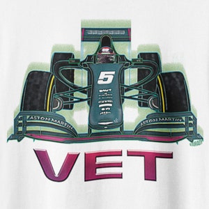 Sebastian Vettel Shirt: Aston Martin Racing F1 Art Tee
