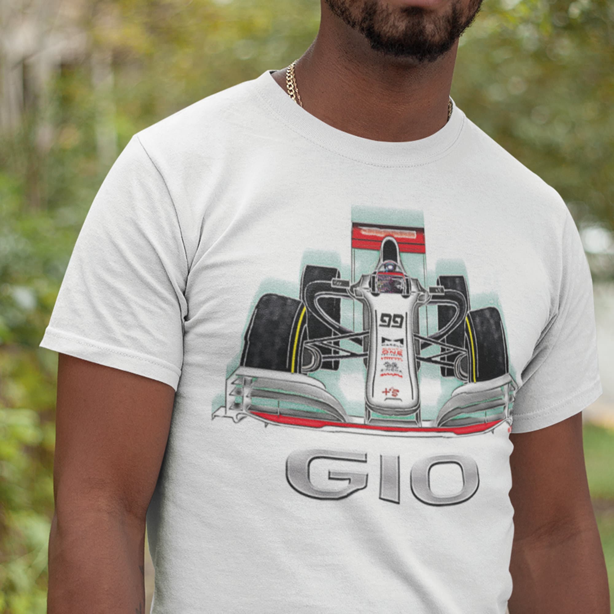 Antonio Giovinazzi White Car Shirt Formula 1 Grand Prix Motor - Etsy