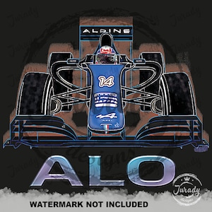 T-Shirt Fernando Alonso/ Formula 1 Alpine Racing Team /F1 Fan Gift /Condutor Alo 14 Carro /Grand Prix 2021/Encomende o seu hoje