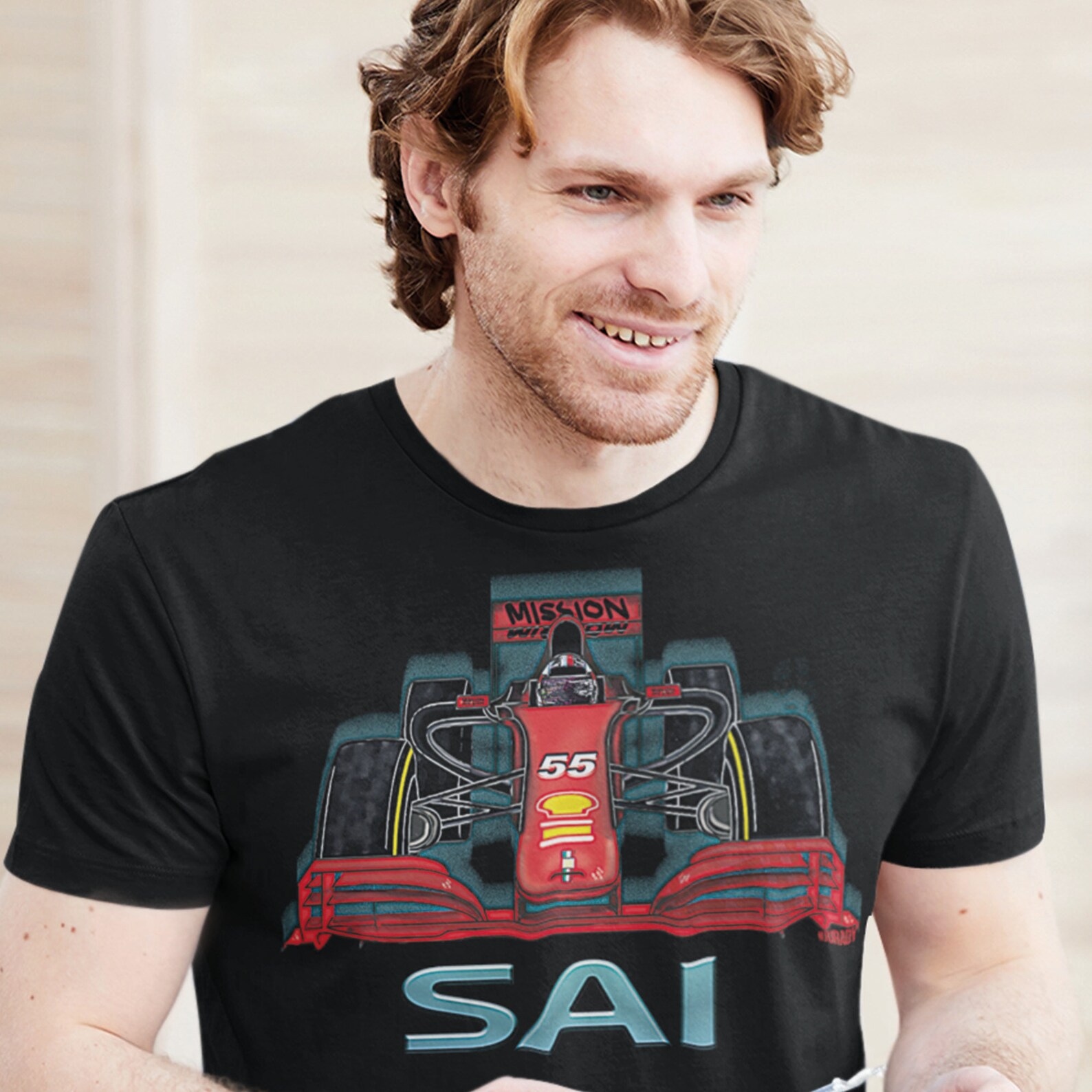 F1 Formula 1 Ferrari Car Carlos Sainz Jr T-shirt 2021 Grand | Etsy