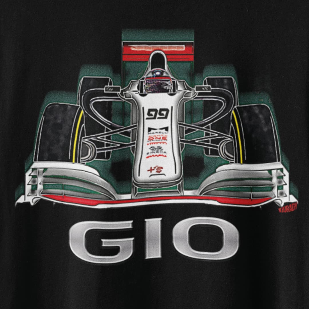 Antonio Giovinazzi F1 Car Shirt Alfa Romeo Racing Fan Art