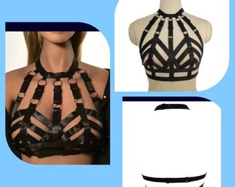 Valentines Gifts for Her Lace Cage Bra Strappy Bra Harness Bra
