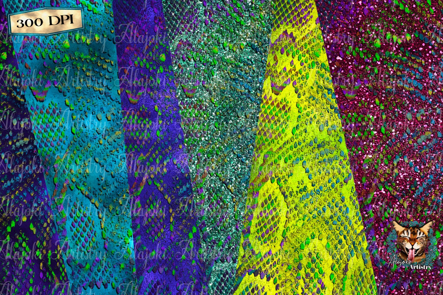 Tiedye Snakeskin Textured Papers Digital Paper Pack Etsy