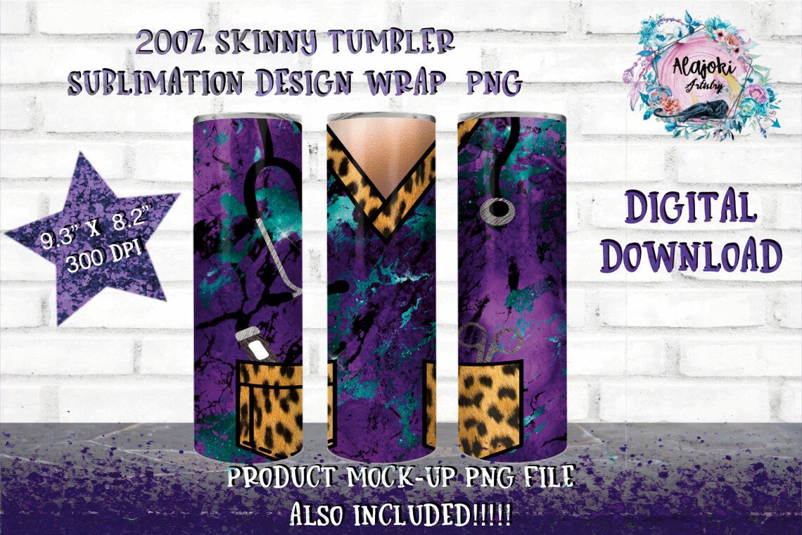 Download HealthCare 20oz Skinny Tumbler Sublimation Design Bundle ...