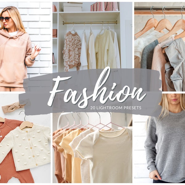20 Boutique Fashion Lightroom Presets | Clothing Product Preset |  Flatlay Product | Etsy PoshMark Filter | Clean Bright Presets Filters