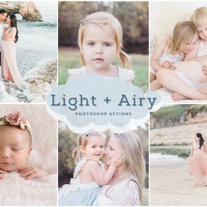 PHOTOSHOP Actions Light and Airy | PS Actions | Organic Photoshop Actions | Newborn Actions | Light Airy