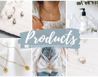 25 Products Lightroom Presets | Boutique Presets |  Desktop & Mobile Lightroom | Etsy PoshMark Filter Preset | Clean and Bright Presets