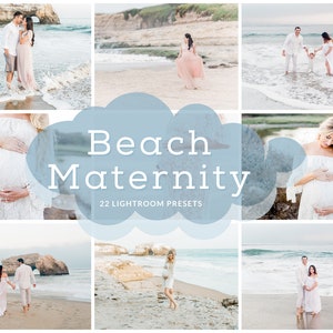 22 MATERNITY BEACH Lightroom Presets  | Pregnancy Filters | Mommy Motherhood | Maternity Preset Ocean | Beach Presets | Family Portraits