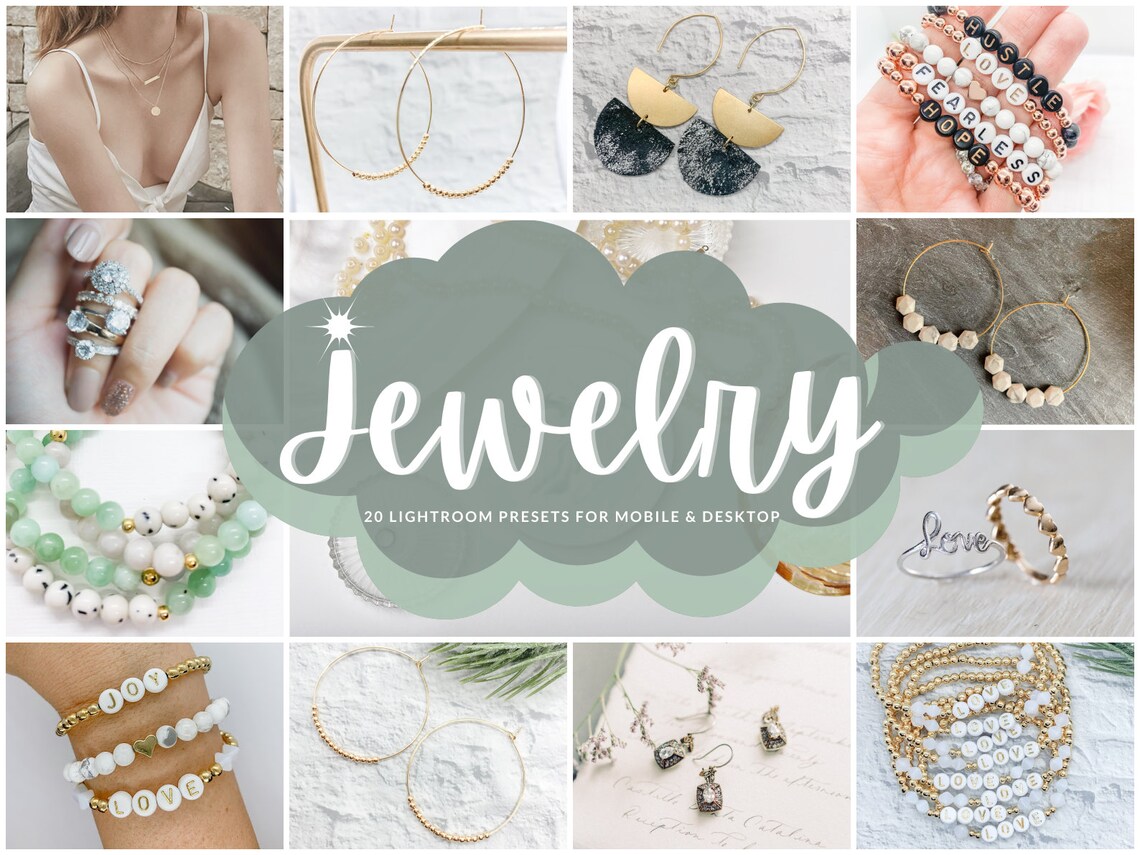 20 Jewelry Lightroom Presets Boutique Product Presets Etsy