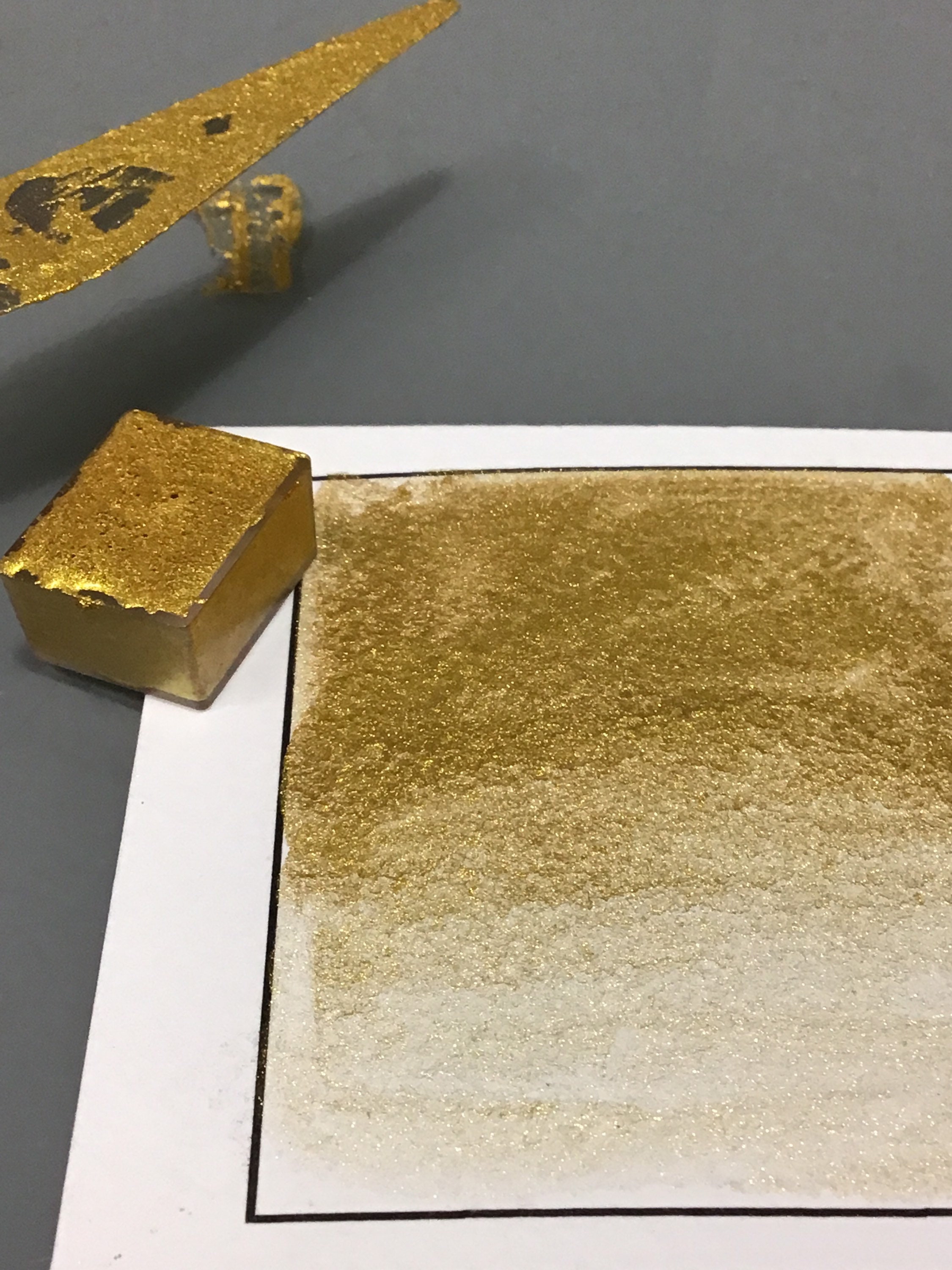 Handmade Metallic Gold Watercolor paint Etsy