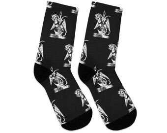 Baphomet socks cute satan knitted socks