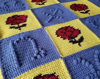 9 of Swords | Astrology Afghan PDF Crochet Pattern