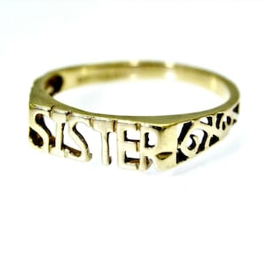 Gold sister ring discount