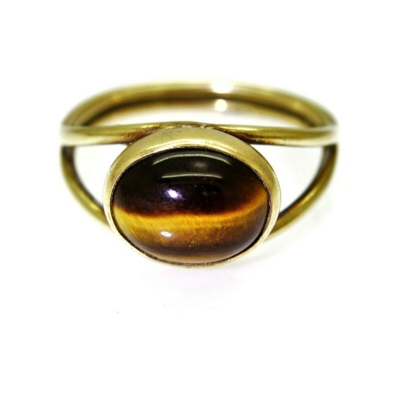 9ct gold tigers eye best sale ring