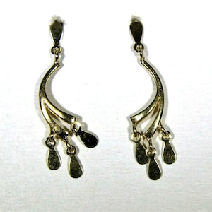 9ct 9k Gold Chandelier Dropper Earrings