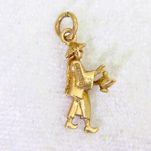 Vintage 9ct 9k Yellow Gold Aladdin&#39;s Lamp Charm