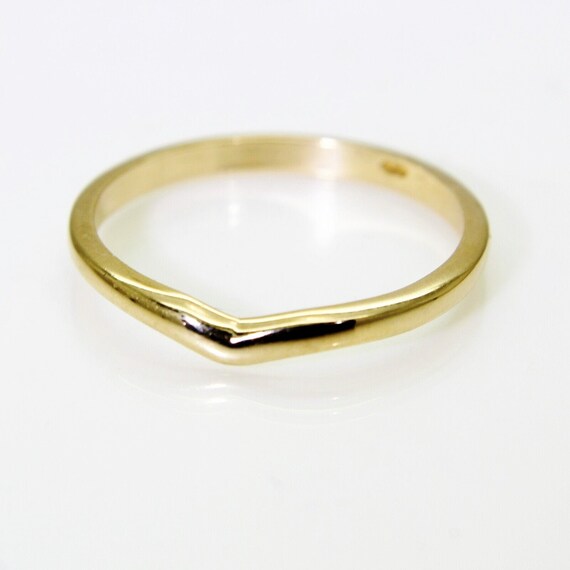 9ct gold wishbone best sale ring