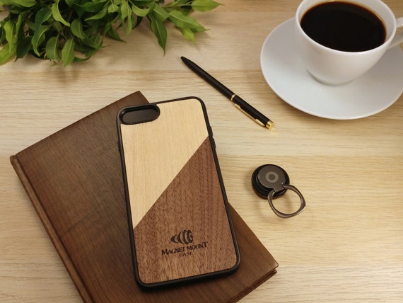 iPhone 8 Case /& Magnet Phone RingPhone StandCar Phone Holder-Customized Wood Case for iPhone 6s iPhone 7 iPhone 8 iPhone X