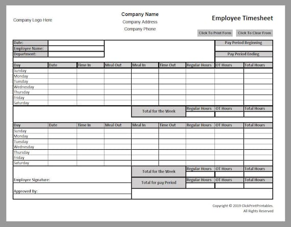 Home Care Timesheets Pdf