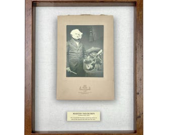 Parody of Martin Van Buren Photograph / Framed Artifact for Wall