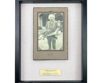 Parody of Albert Einstein Photograph / Framed Artifact for Wall