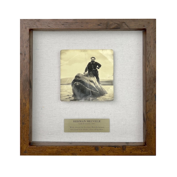 Parody of Herman Melville's Moby Dick Inspiration / Framed Artifact for Wall