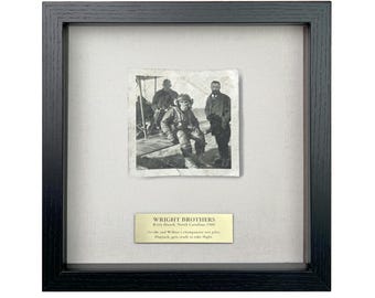 Parody of Wright Brother's Test Pilot Chimpanzee / Framed Artifact for Wall