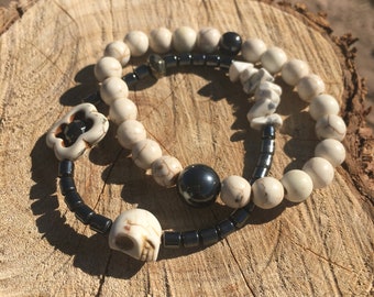 Pulseira Howlita Rebirth | Conjunto de 2