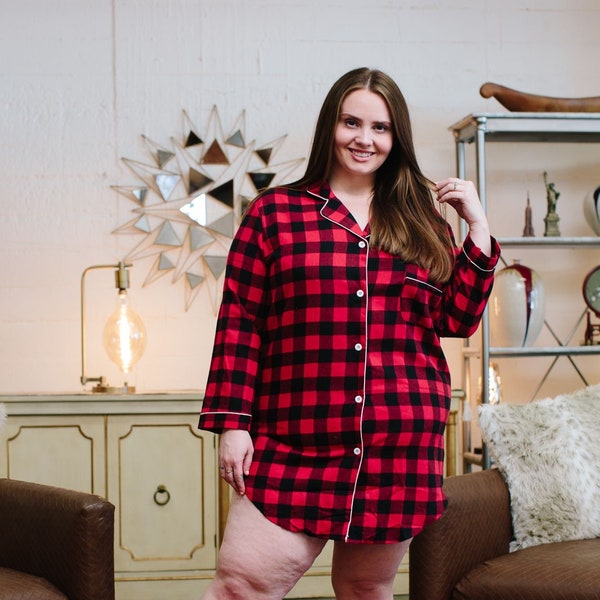 Plus Size Sleep Shirt Etsy