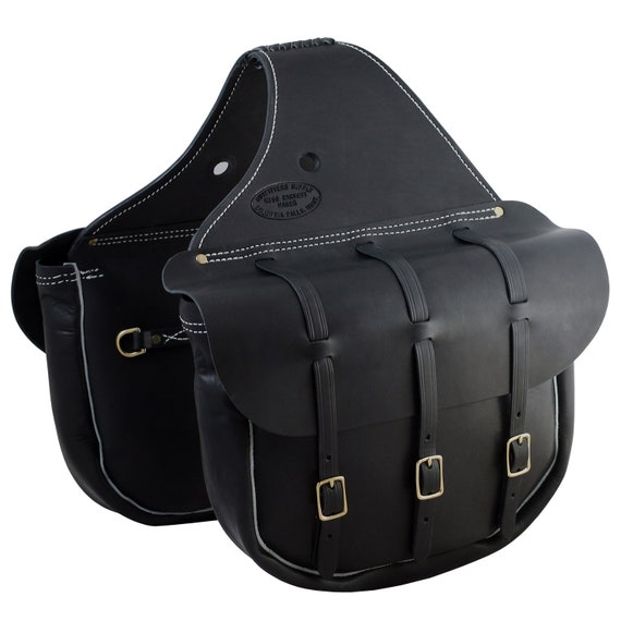 handmade leather saddlebags