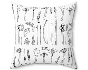 Cave Pillow / Not So Civilized / Archaeology Gift