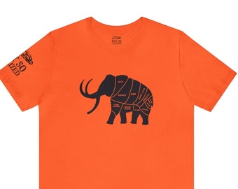 Mammoth Hunter Meat Cuts Tee / Not So Civilized / Archaeology Gift