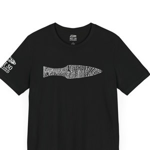 May include: Black t-shirt featuring a white graphic of a stone arrowhead. The tag reads "Not So Civilized".