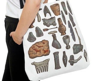 Paleolithic Stone Tools Tote