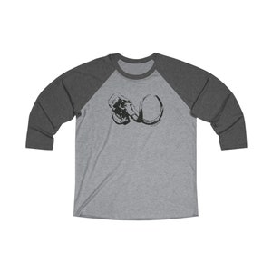 Camiseta raglán mamut de manga 3/4 / No tan civilizada / Regalo de arqueología