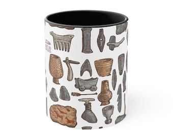 Stone Tools Coffee Mug 11 oz / Paleolithic / Archeology