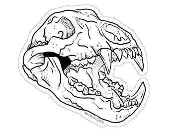 Cave Bear Skull Sticker