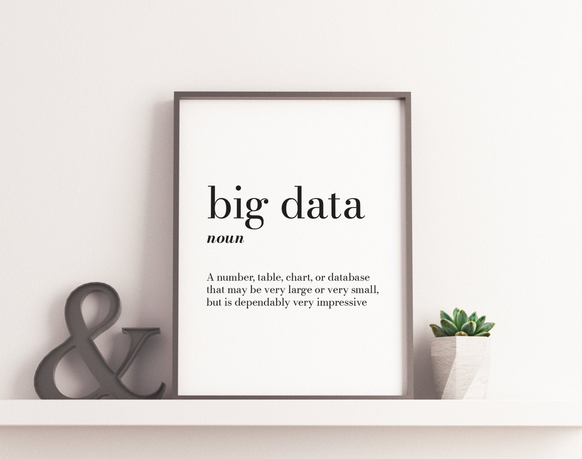 Designer Slang Big Data Dictionary Funny Etsy