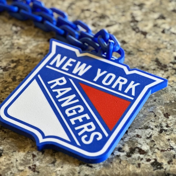 New York Rangers Chain and Logo Bling